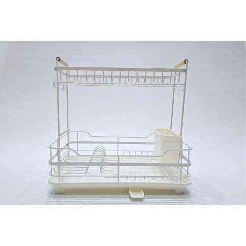 ESCURRIDOR DE PLATOS 2 PISOS BLANCO 41*38*31 CM