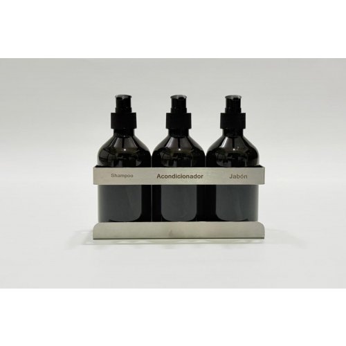 DISPENSADOR DE JABON TRIPLE PARA PARED 300 ML
